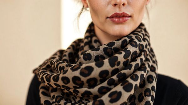 Comment intégrer une écharpe léopard noir et beige à votre style