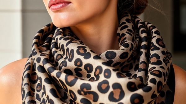 Comment intégrer une écharpe léopard noir et beige à votre style